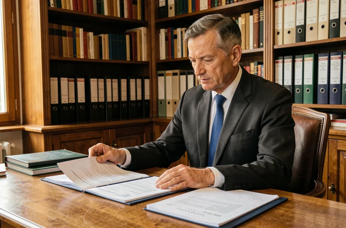 Gestionnaire du Cabinet Immobilier Pascal Lobry dans son bureau à Saint-Jean-le-Blanc