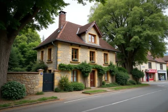 Maison en pierre à louer en Haute-Loire proche des commerces et services essentiels du village