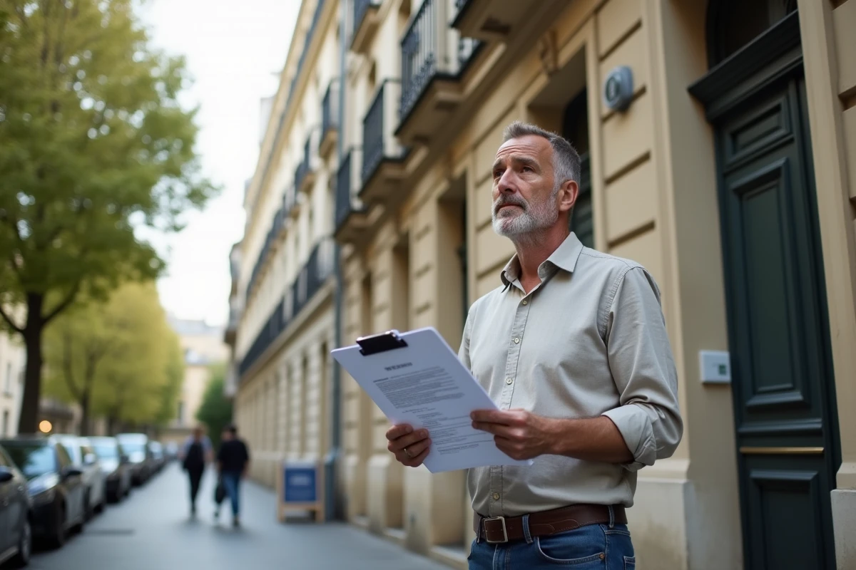 Propriétaire bailleur évaluant le loyer d'un immeuble haussmannien parisien en zone tendue